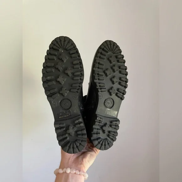 Napoleoni Italy Shearling Moto Boots Womens Size 8 - Picture 4 of 5